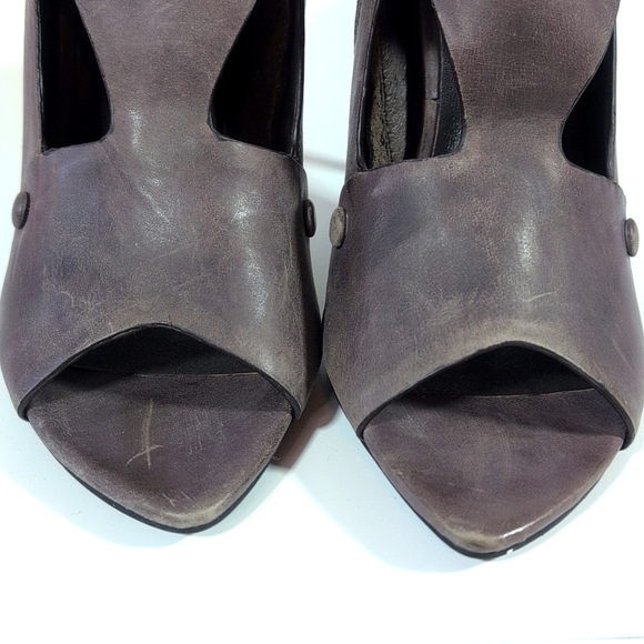 Max Studio Leather Ankle Heels Size 9.5 - Picture 9 of 11